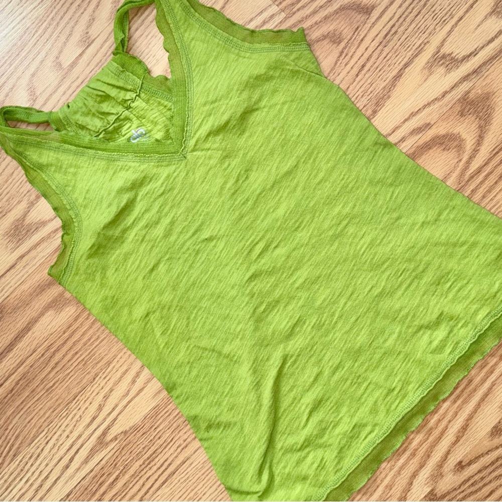 Alo Yoga Green Racerback Tank Top — Women’s Medium